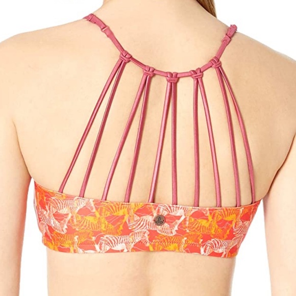 Prana Other - PRANA NWT Merrow Bikini Top Carmine Pink Safari